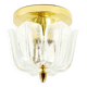 Mid-Century Modern Flower-Shaped Glass Flush Mount/Ceiling Light from Limburg, Germany, 1970s