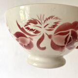 Bol ancien Digoin roses