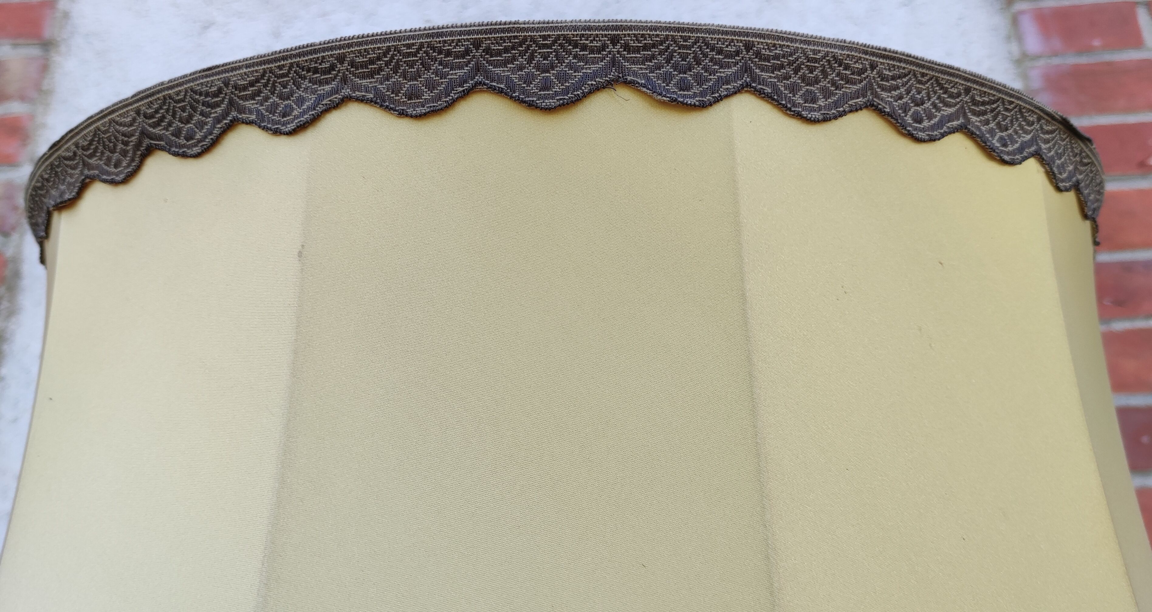 Wrought iron tripod floor lamp