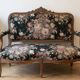 Sofa set with Napoleon III chairs.