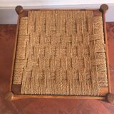Wooden stool and rope