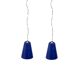 Mid-century italian murano glass light pendants, set of 2