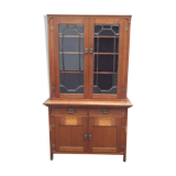 Meuble bibliothèque vitrine 2 corps jurgenstil 1920 art-déco