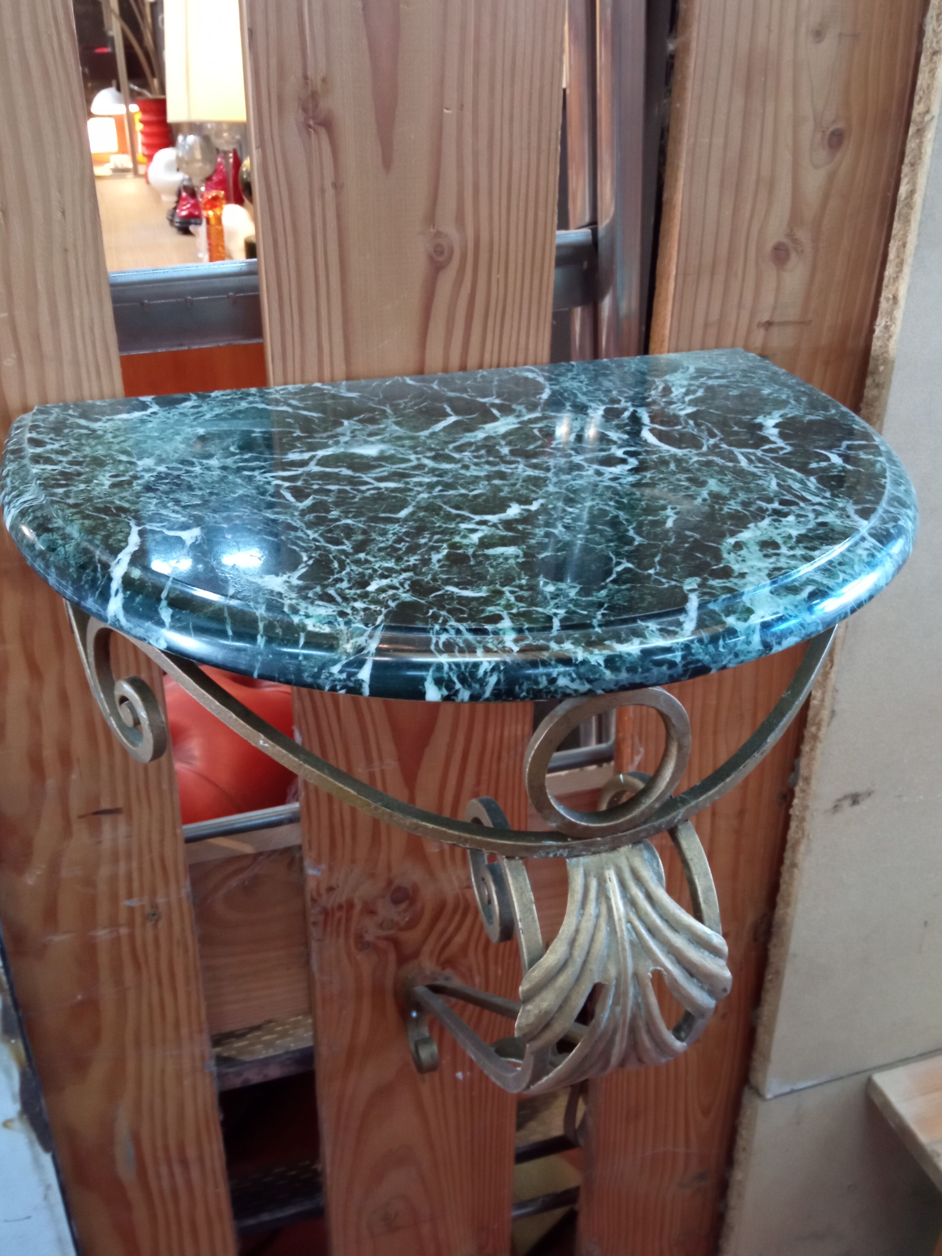 Wrought iron console 1950