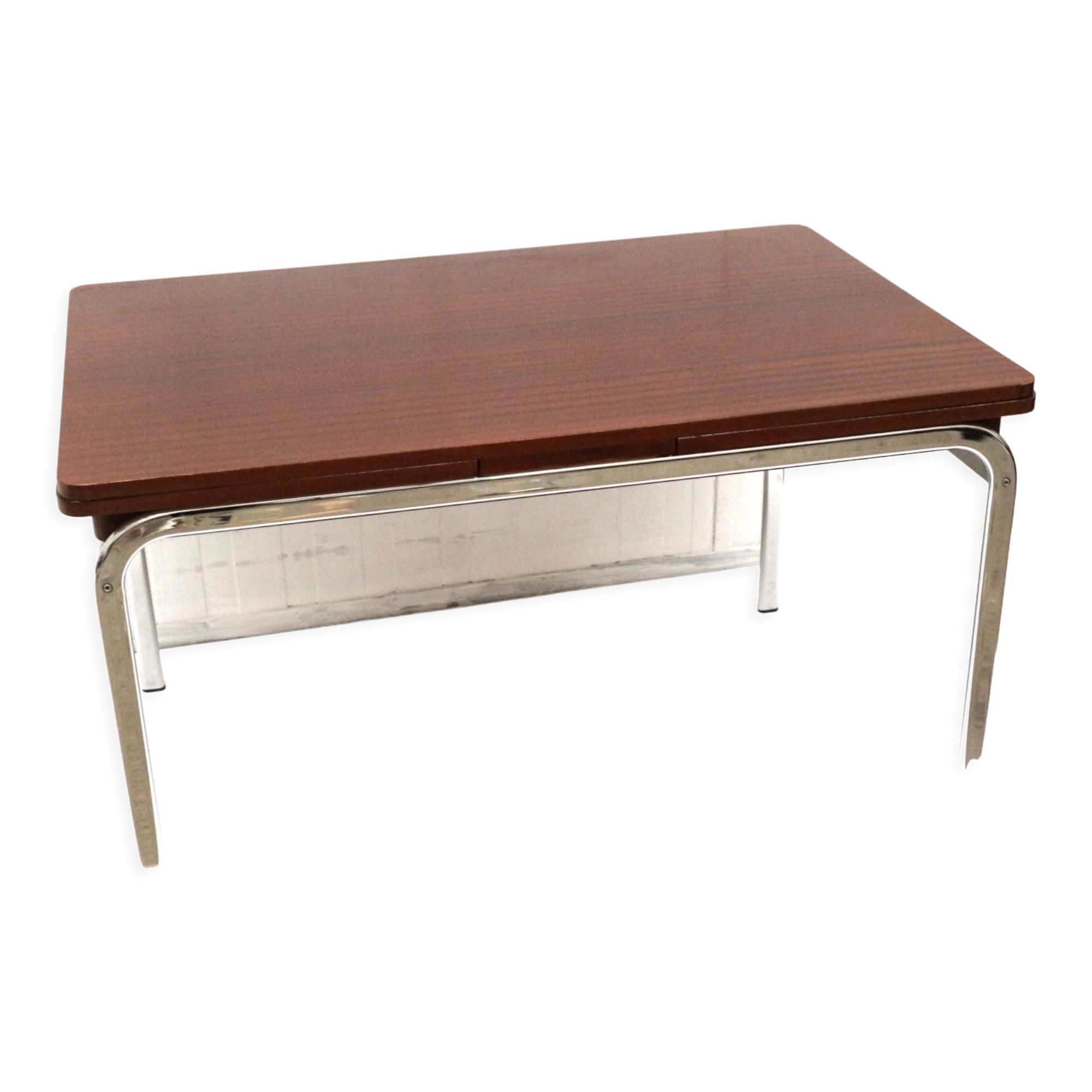 Vintage extendable dining table made in the 1970s