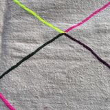 Tapis berbère losanges fluo