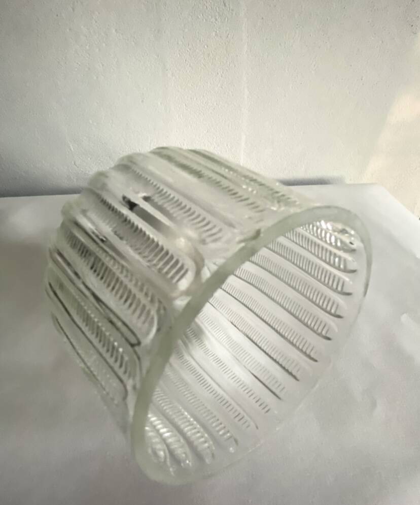 Glass pendant light, porcelain, ceramic ceiling light