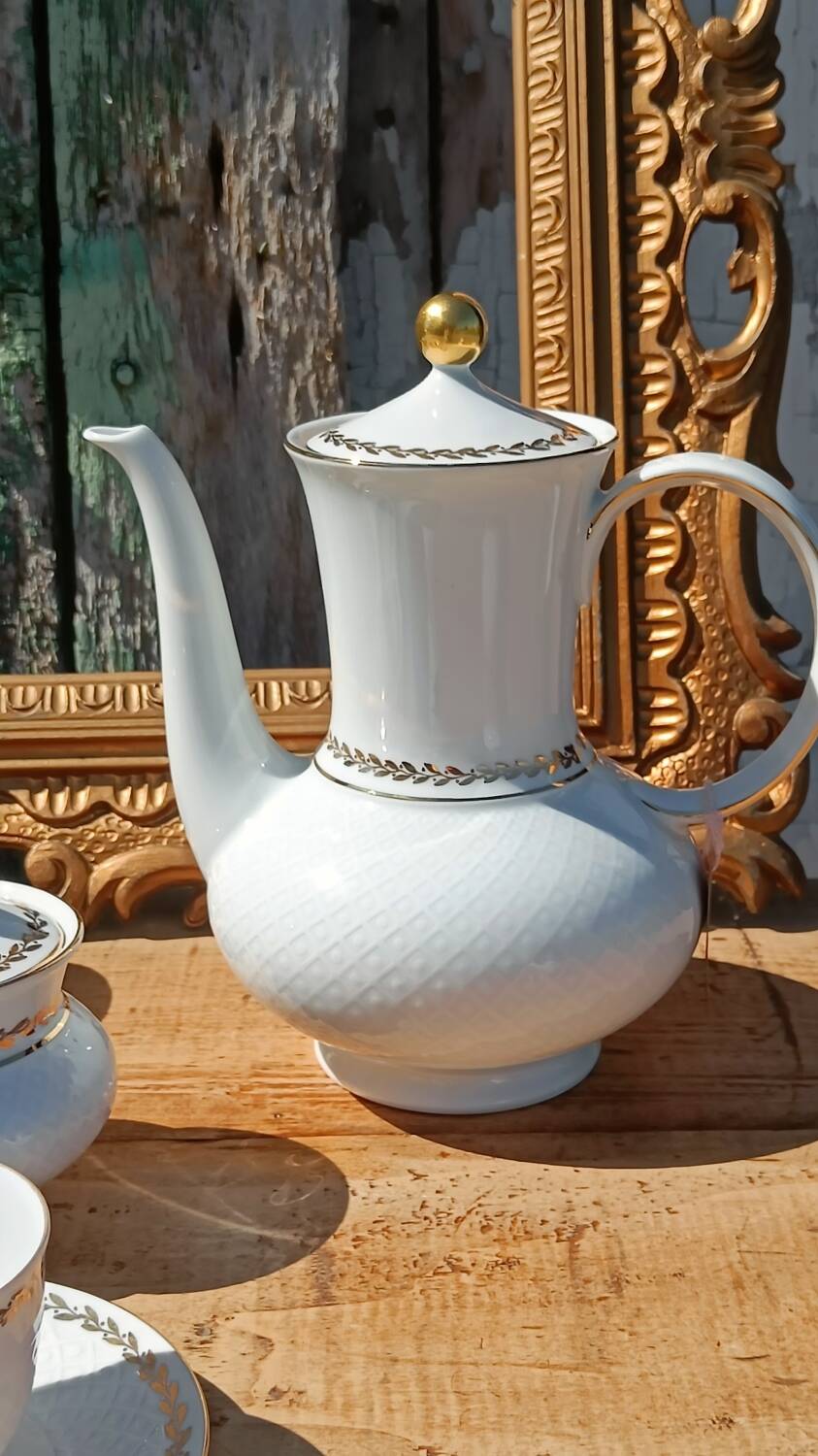 Vintage coffee service in porcelain Seltmann Weiden Bavaria –