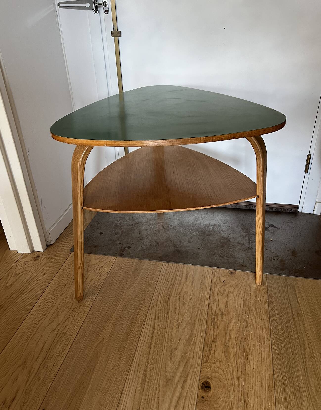 Hugues Steiner side table 1950/1960 bow-wood