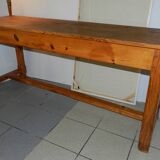 Wooden farm table