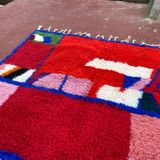 Contemporary Beni Ouarain Rug 300x200 cm – Multicoloured Abstract Patterns