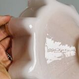 Abat-jour vintage en opaline rose pâle