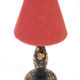 Wooden bedside lamp