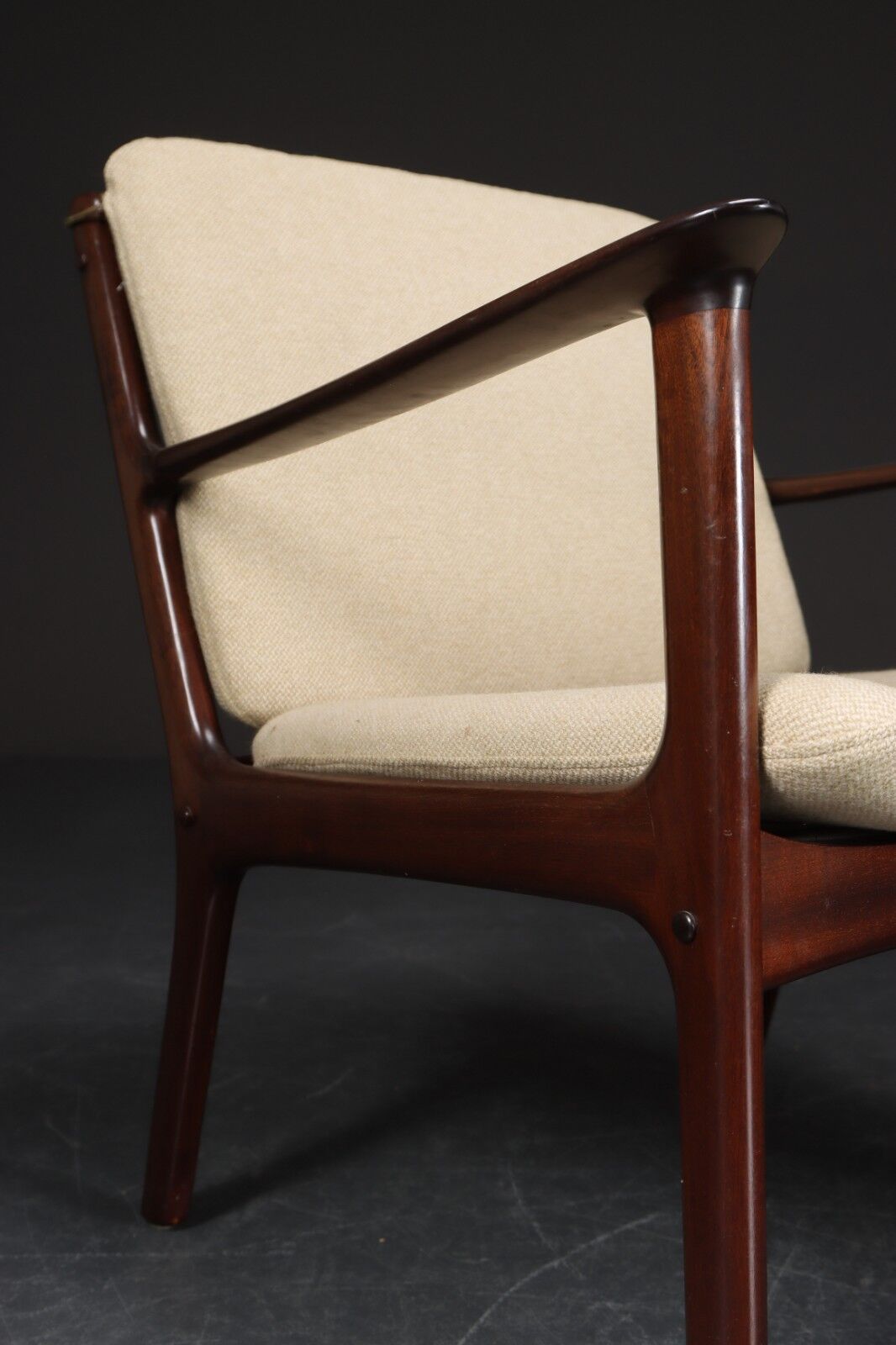 2x Easy Chair Ole Wanscher model PJ112 Mahagoni Denmark 1940s