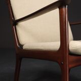2x Easy Chair Ole Wanscher model PJ112 Mahagoni Denmark 1940s