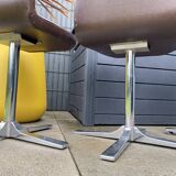 Suite of 4 Roche Bobois rotary chairs