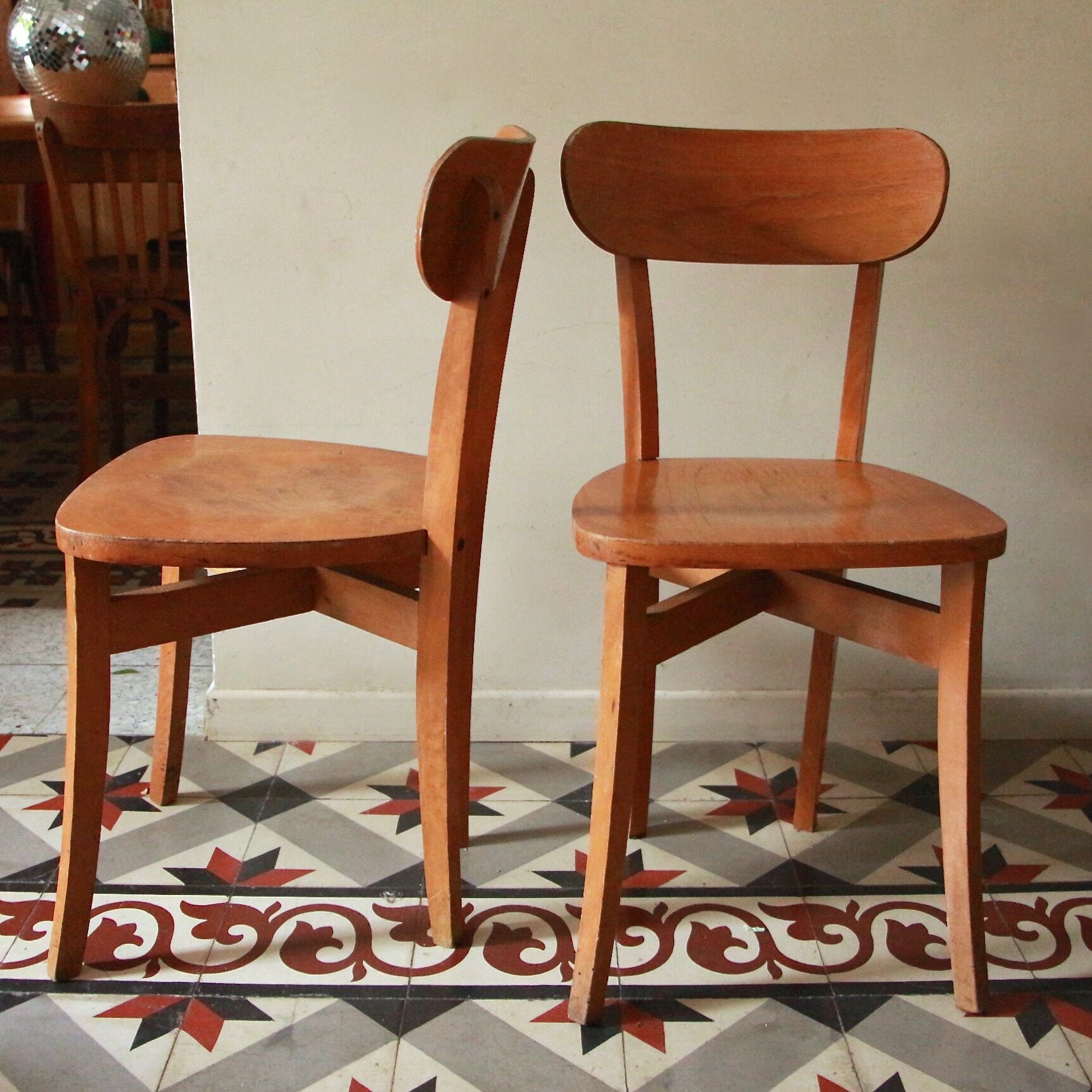 Pair of bistro chairs