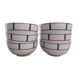 Set of 6 Basque porcelain bowls