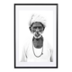 Black and white photograph of a tribe in Rajasthan