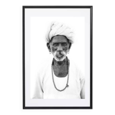 Photo noir et blanc Tribu du Rajasthan