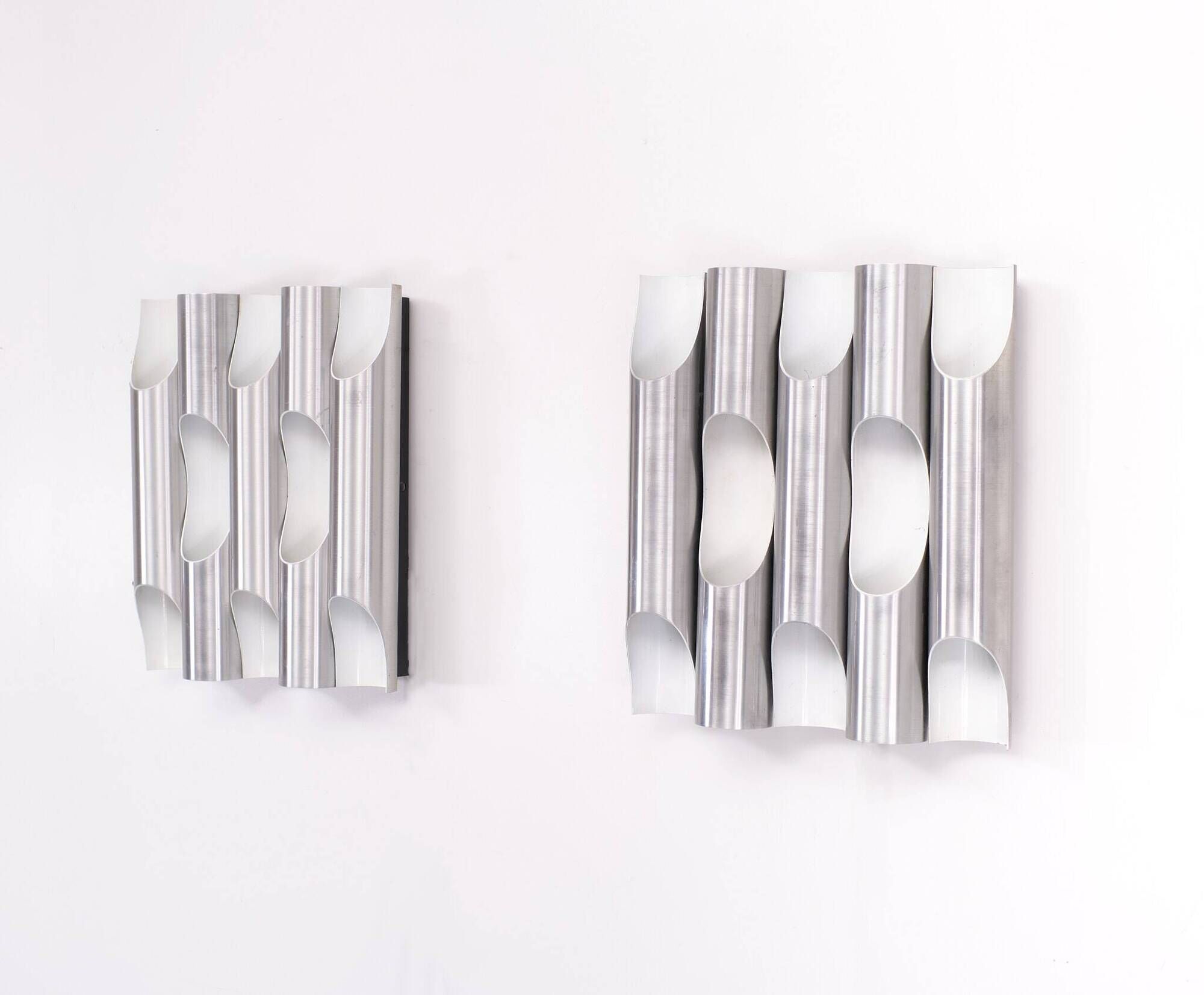 Set Raak Fuga wall lamps design Maija Liisa Komulainen. 1960s