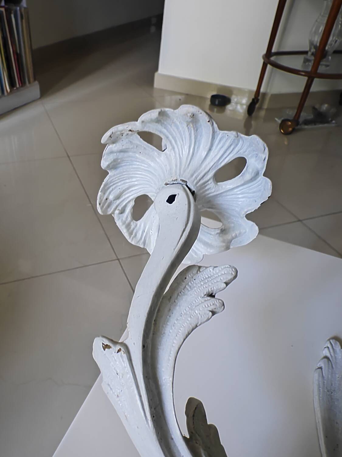 Pair of bronze light fixtures