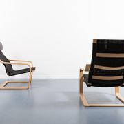 Set of 2 Scandinavian braided sun loungers