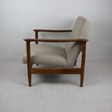 Beige Boucle GFM-142 Armchair attributed to Edmund Homa, 1970s