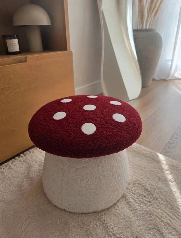 Timeless vintage space age mushroom pouf