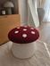 Timeless vintage space age mushroom pouf
