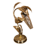 Golden foliage table lamp