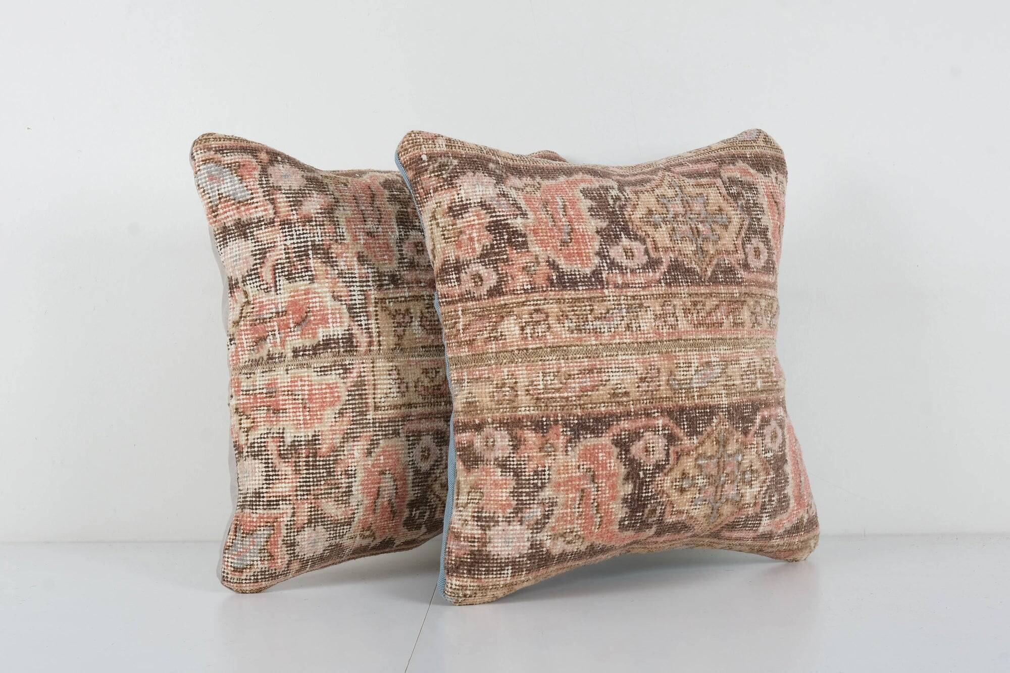 Set of 2 vintage Turkish cushion covers 46x46 cm
