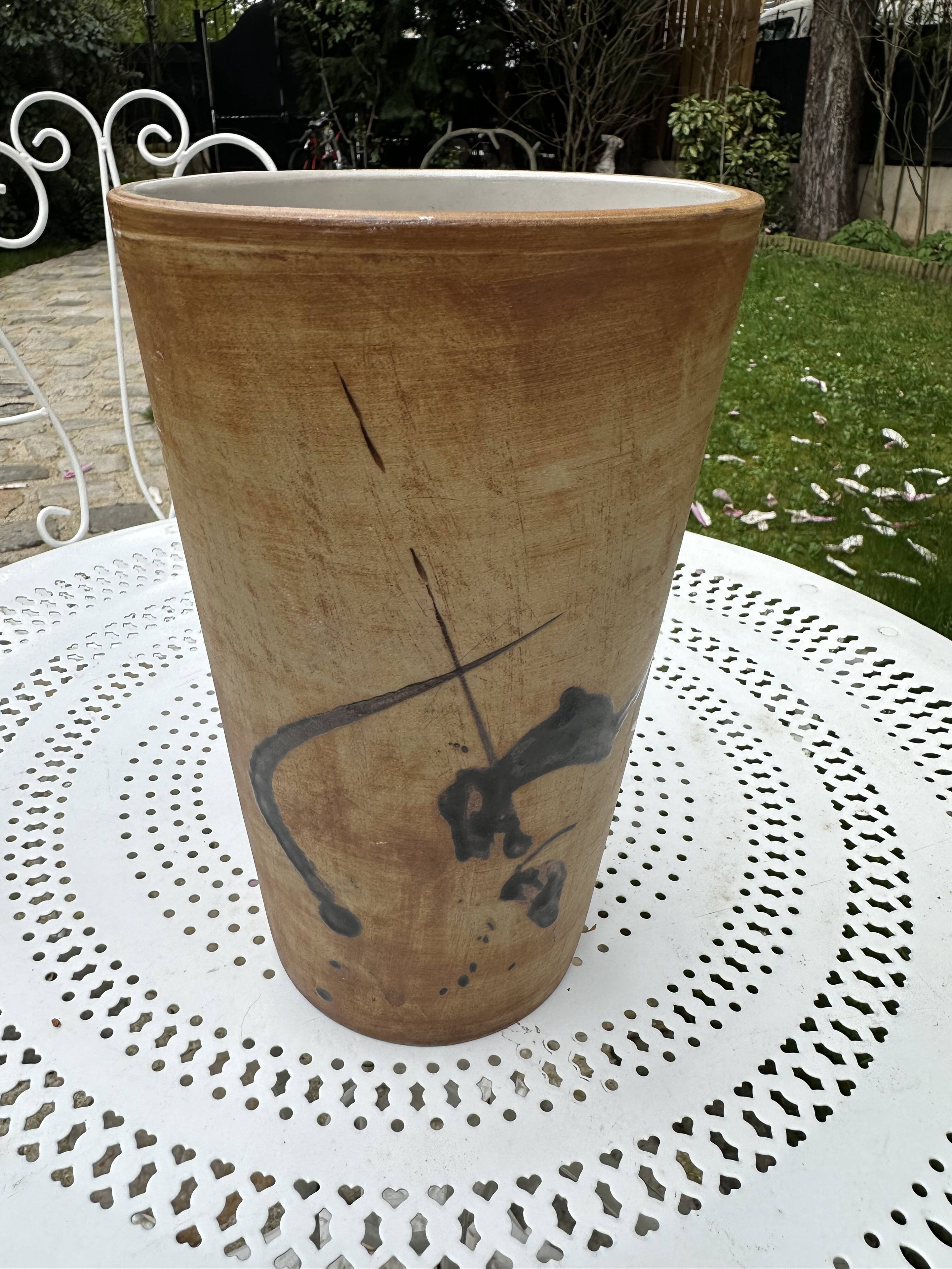 Vase en grès émaillé - Poterie de la Colombe