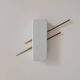 Vintage wall light, brass and opaline, France, 1960.