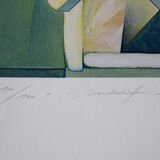 Mondschiff, Original Serigraph by Peter Foeller, 1990