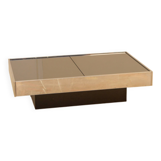 "Bar" coffee table by Willy Rizzo for Cidue 70's