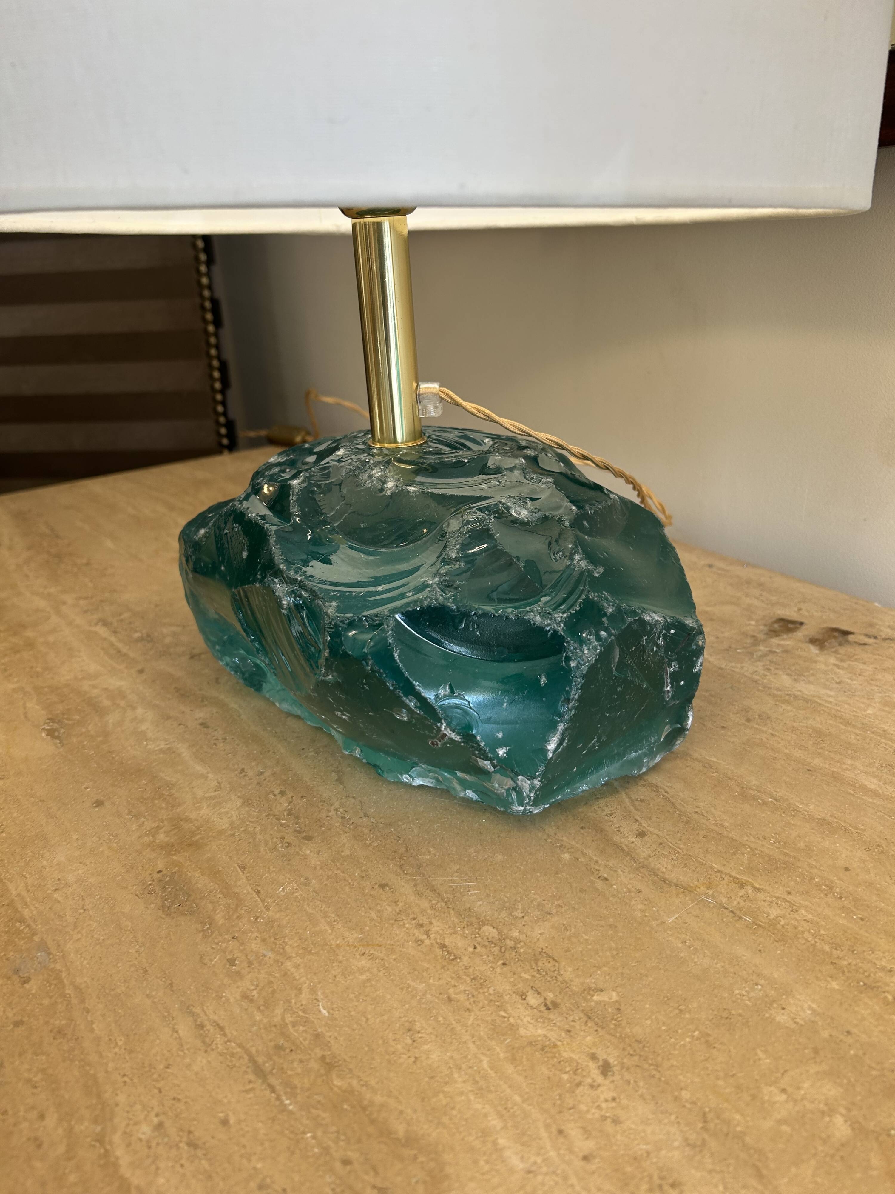 Pair of lamps, Murano, pebbles