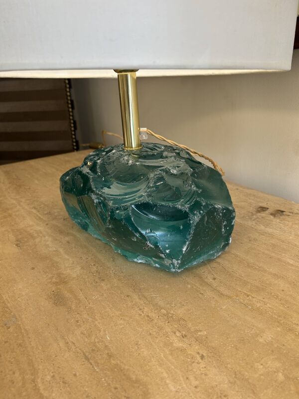 Paire de lampes Murano cailloux