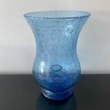 Lavender Blue Glass Tealight Holder