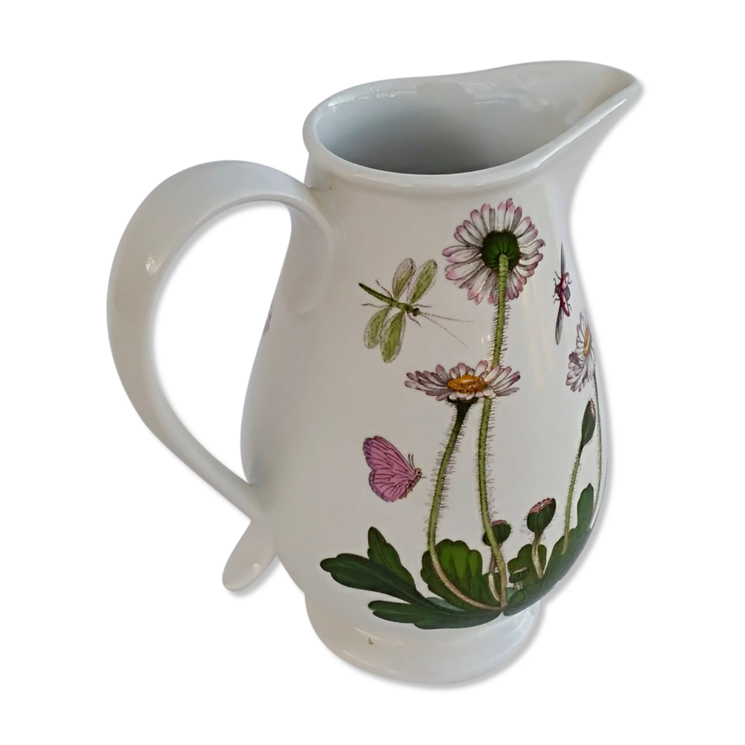 pitcher earthenware Portmeirion made in England décor Botanic Garden