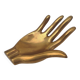 Cendrier vintage en bronze figurant une main