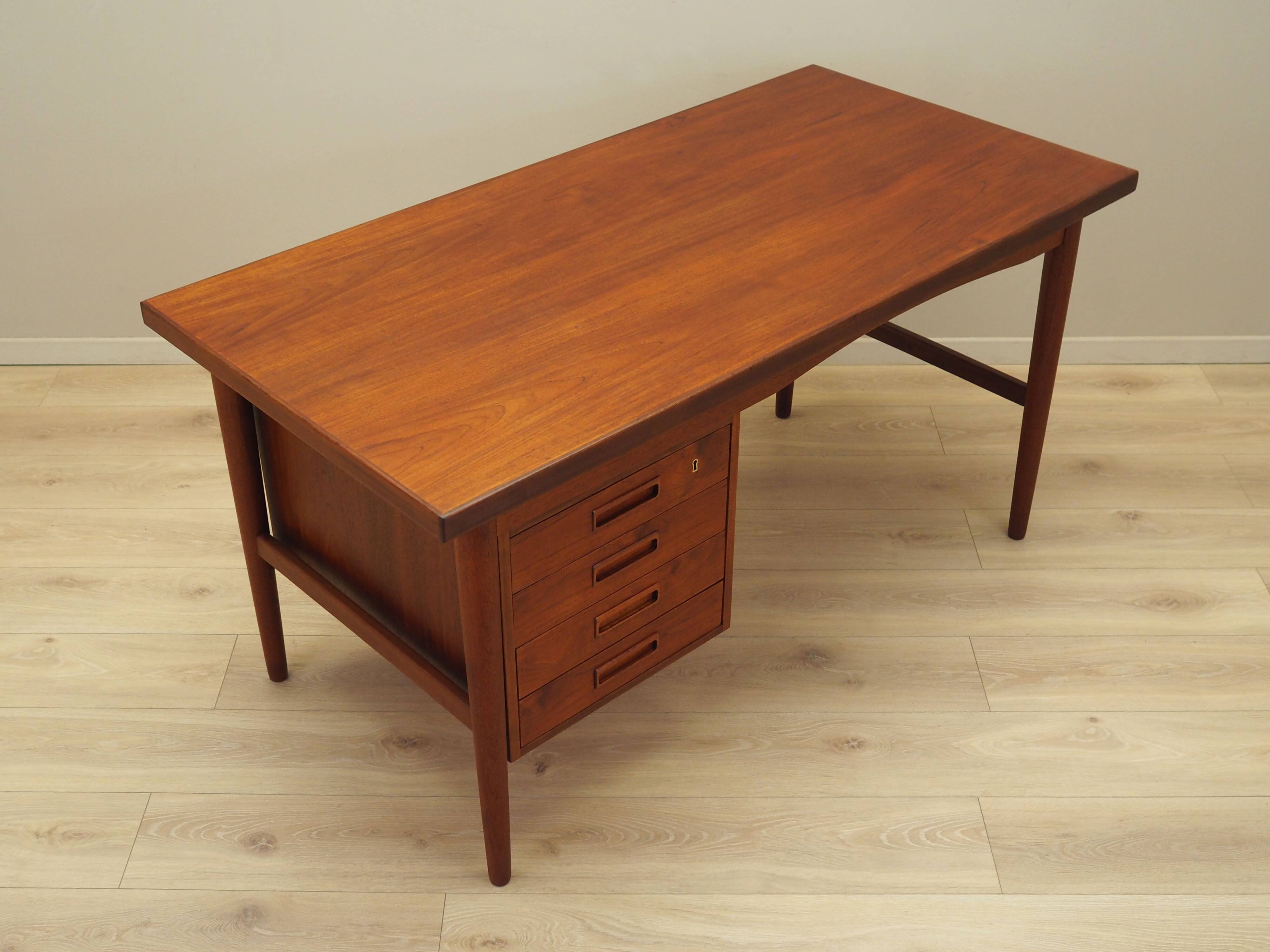 Teak desk, Danish design, 1970s, production: Denmark