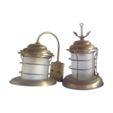 Lustrarte Set of one wall light and one table lamp