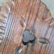 Wooden tripod stool