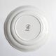 Round vintage plate L'Amandinoise model Paola cream and white flowers
