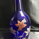 Carafe Napoléon III verre émaillé 1317 marquée à l’émail au talon -