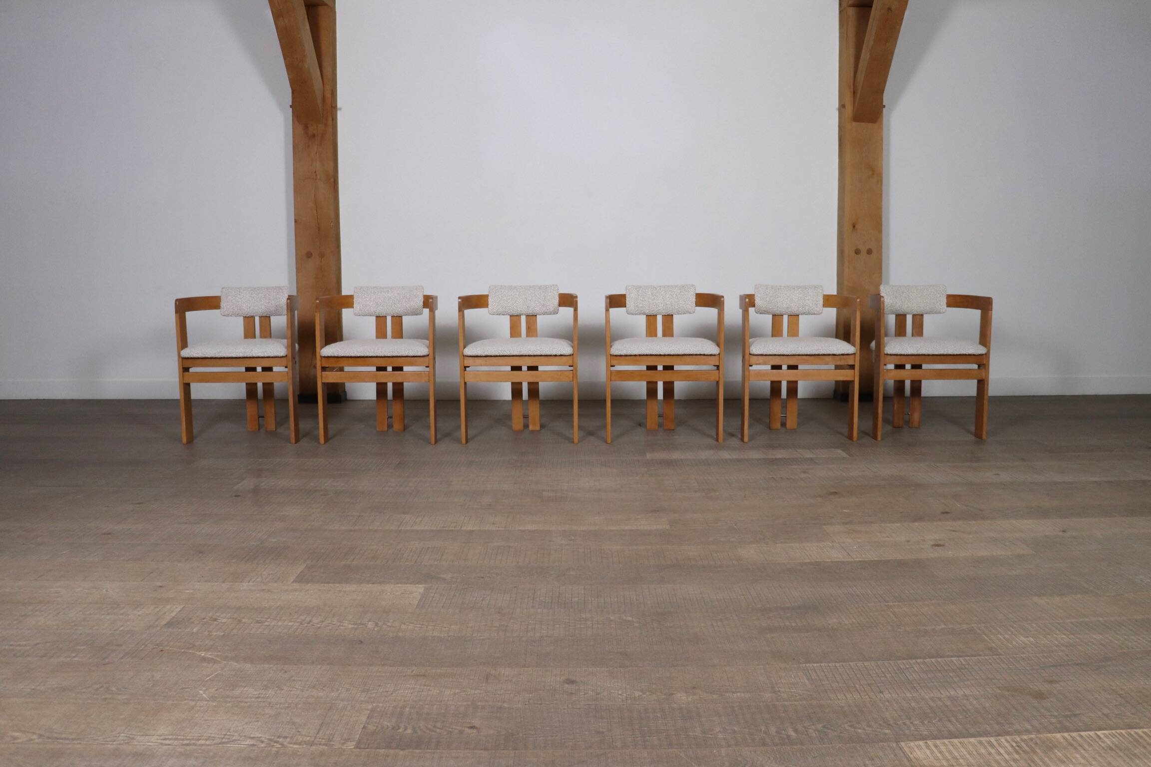 Pigreco Dining Chairs By Afra & Tobia Scarpa With Bentwood Frames, Set Of S
