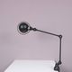 1950s Table clamp lamp in black metal, recent edition model SI332/ Jieldé,