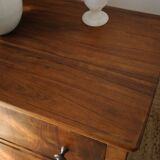 Low chest of drawers in 20th century walnut