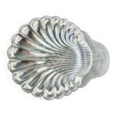 Grand plat de service Fleuron - Christofle en métal argenté forme coquille